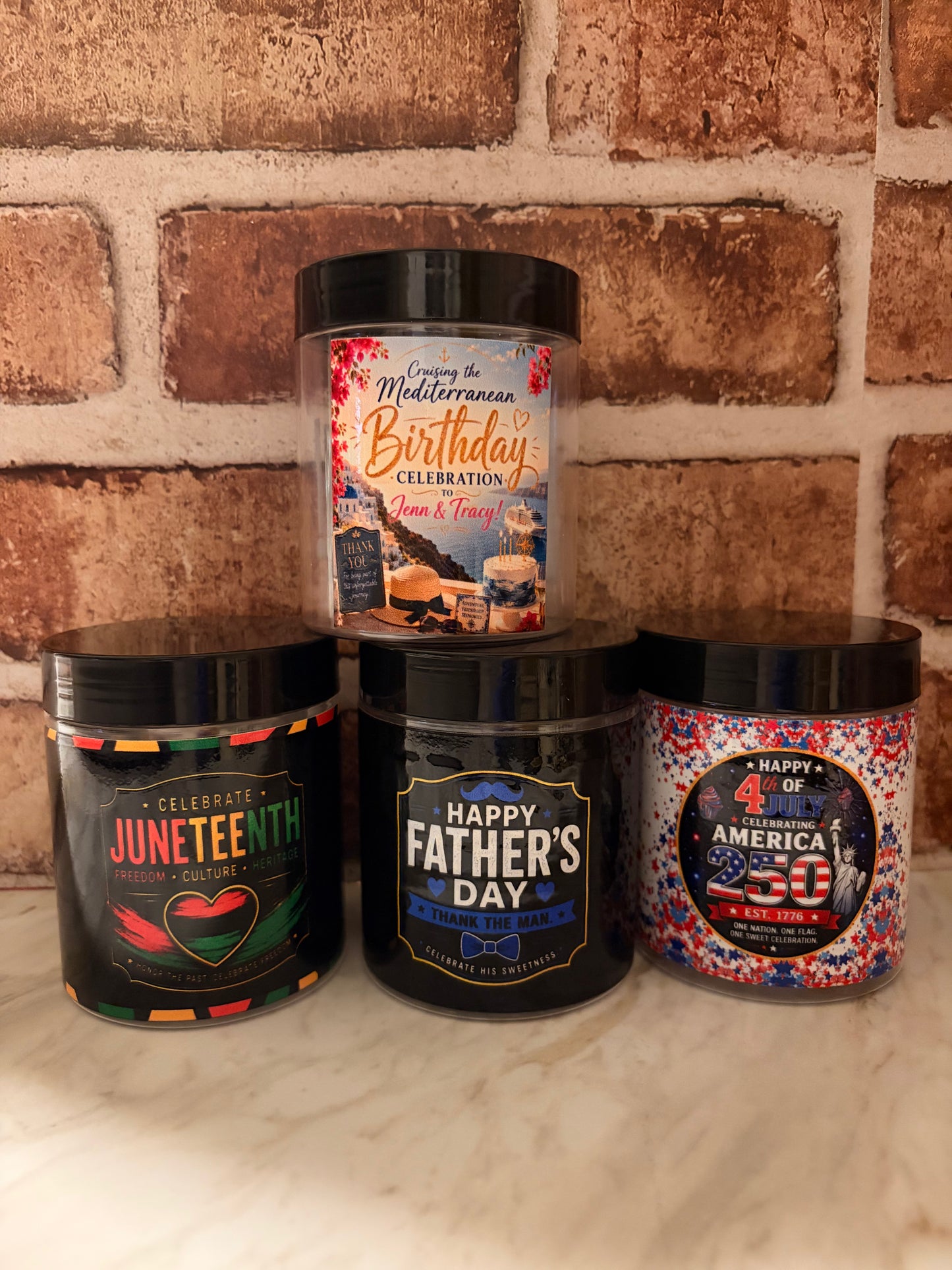 Cake Jars -Father's Day/ Juneteenth
